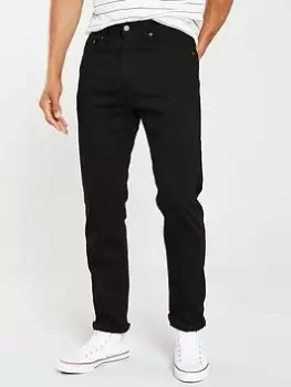 Levis 502 Regular Tapered Jeans - Nightshine, Black, Size 30, Inside Leg R=32", Men