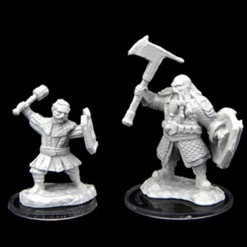Critical Role Unpainted Miniature(W2) - Kymal Militia Brawler & Jorenn Militia Holy Axeman