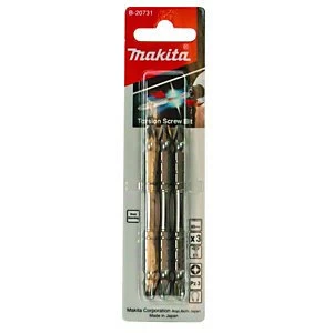 Makita B 20731 Double Ended Torsion Screwdriver Bit Pozi NO3 85mm Pack of 3