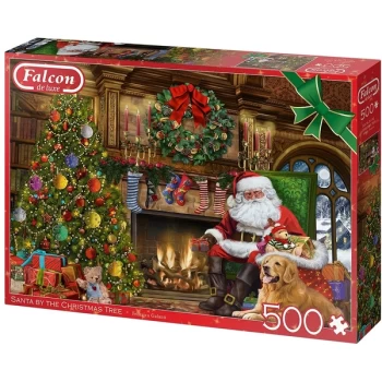 Falcon de luxe Santa by the Christmas Tree Jigsaw Puzzle - 500 Pieces