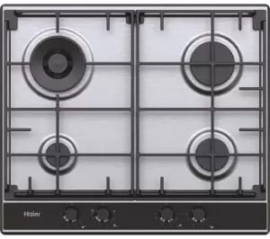 HAIER Series 2 HAHG6BR4S2X 60cm Gas Hob - Stainless Steel