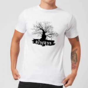 Harry Potter Always Tree Mens T-Shirt - White - XXL