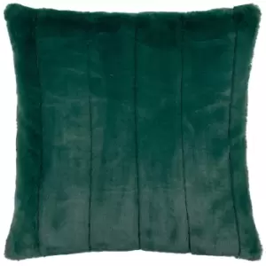 Empress Faux Fur Cushion Emerald, Emerald / 45 x 45cm / Polyester Filled