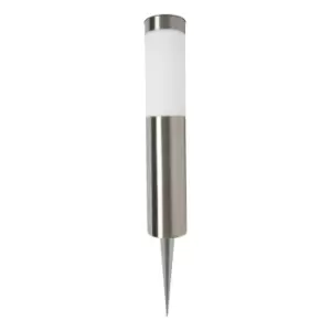 Zink CRESWELL LED Solar Spike Light Stainless Steel