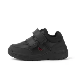 Kickers Infant Stomper Mid Leather Shoes - Black - 12