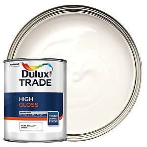 Dulux Trade High Gloss Paint - Pure Brilliant White 1L