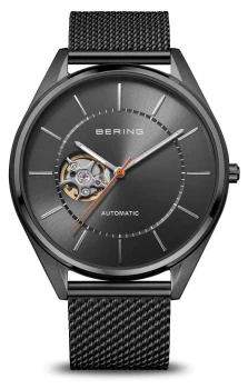 Bering Automatic Mens Polished/Brushed Grey Grey Dial Watch