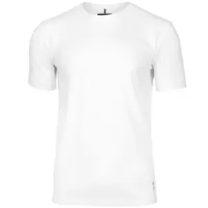 Nimbus Mens Danbury Pique Short Sleeve T-Shirt (L) (White)