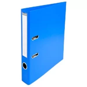 Prem'Touch Lever Arch File PVC A4, S50mm 2 Ring, Blue, Pack of 10