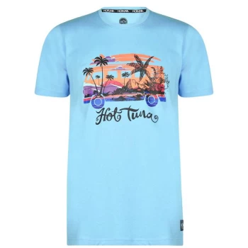 Hot Tuna Crew T Shirt Mens - P.Blue Camper