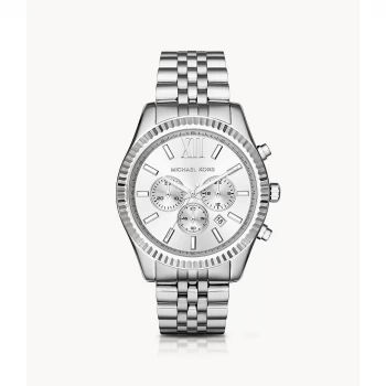 Michael Kors Mens Lexington Watch - Silver