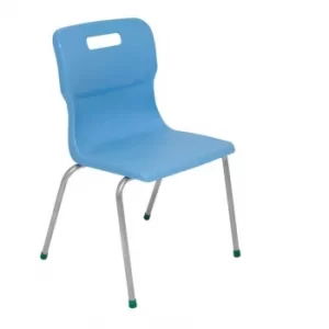 TC Office Titan 4 Leg Chair Size 5, Sky Blue