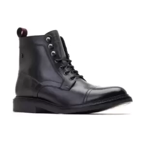 Base London Mens Henderson Lace Up Leather Combat Boots UK Size 10 (EU 44)