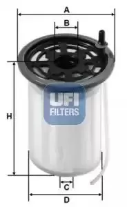 UFI 26.H2O.00 Fuel Filter