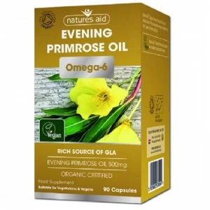 Natures Aid Evening Primrose Oil Omega-6 90 Vegan Capsules