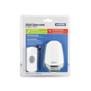Status Wireless Plug in Door Chime with Nightlight - White