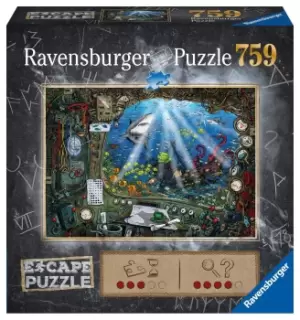 Ravensburger Escape Puzzle - Submarine 759 Piece Mystery Jigsaw Puzzle