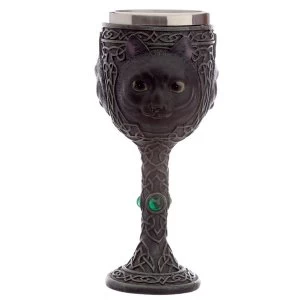 Black Cat Celtic Goblet - Decorative Only