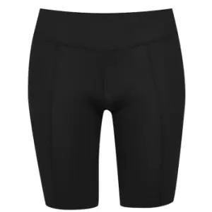 2XU Motion Mid-Rise Compression Shorts Womens Black/dotted Black Logo