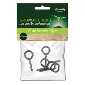 Zinc Screw Eyes 45mm Pack 5