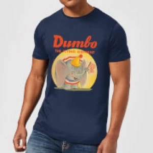 Dumbo Flying Elephant Mens T-Shirt - Navy - M