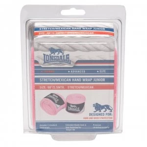 Lonsdale Stretch Mexican Hand Wrap Juniors - Pink