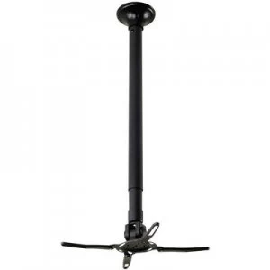NewStar BEAMER-C350BLACK Projector ceiling mount Tiltable, Rotatable Max. distance to floor/ceiling: 112cm Black