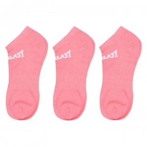 Everlast 3 Pack Trainer Socks Ladies - Pink