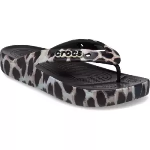 Crocs Womens Classic Platform Animal Remix Flip Flop UK Size 7 (EU 39.5)
