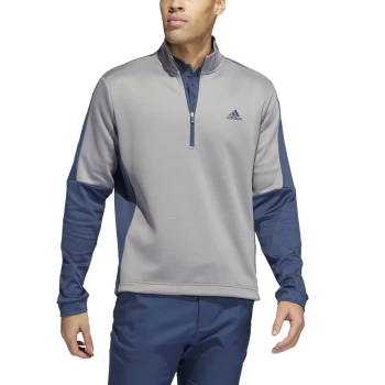 adidas 2022 Colorblock Quarter-Zip Pullover grey three - L