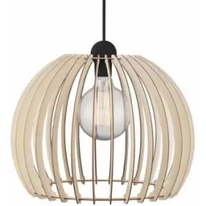 Nordlux Chino 40cm Wire Frame Pendant Ceiling Light Brown, E27