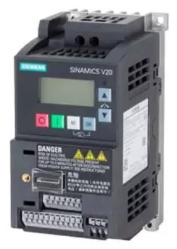 Siemens SINAMICS V20 Inverter Drive, 1-Phase In, 0 550Hz Out, 0.25 kW, 230 V ac, 1.7 A