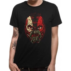 Batman Dark Knight - Bane Face Mens XX-Large T-Shirt - Black