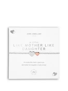 Joma Jewellery A Little , Like Mother Like Daughter , Silver , Bracelet , 17.5Cm Stretch, Multi, Women