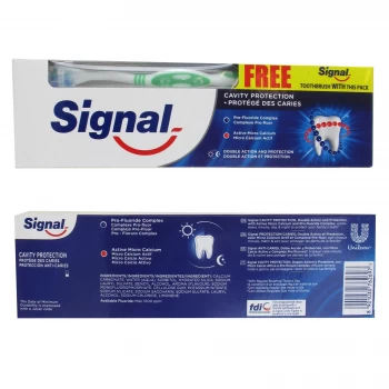 Signal Cavity Protection Toothpaste 100ml + Toothbrush