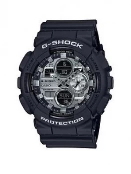 Casio Casio G Shock Projection Matt Grey Chronograph Dial Black Silicone Strap Watch