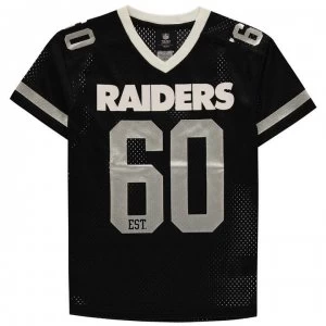 NFL Mesh Jersey T Shirt Juniors - Raiders
