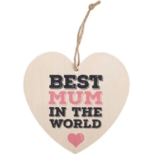Best Mum Hanging Heart Sign