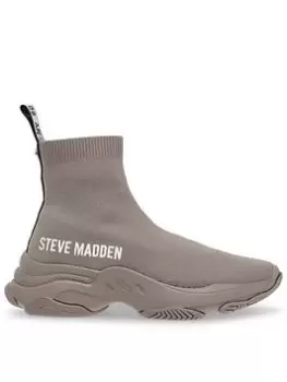 Steve Madden Master Sock Trainers - Taupe, Size 37, Women