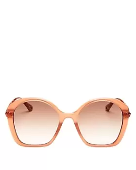 Chloe Womens Square Sunglasses, 55mm