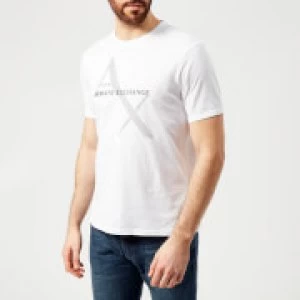 Armani Exchange AX Large Logo T-Shirt White Size L Men