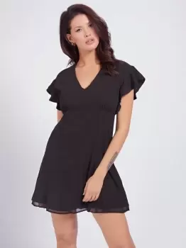 Guess AYAR DRESS womens Dress in Black. Sizes available:S,M
