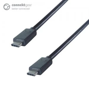 CONNEkT Gear 1m USB 3.1 Connector Cable Type C Male to Type C Male - SuperSpeed 10Gbps IF Certified