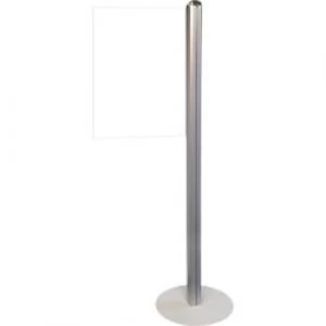 Franken Information Display Stand with Acrylic Message Sign Silver