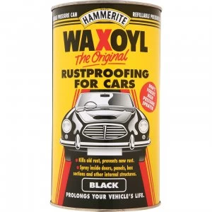 Hammerite Waxoyl Rust Remover and Protector Pressure Can Black 2.5l