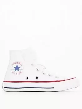 Converse Chuck Taylor All Star 1v Easy-on Childrens Hi Top Trainers, White, Size 11