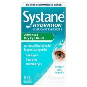 Systane Hydration Lubricant Eye Drops For Dry Eyes 10ml
