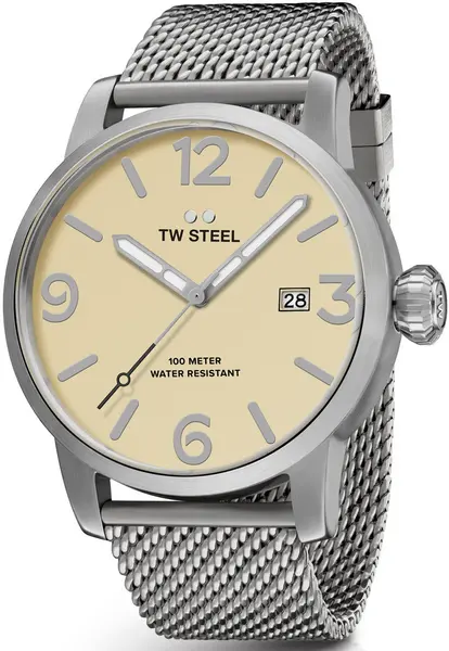 TW Steel Watch Maverick 45mm - Cream TW-394