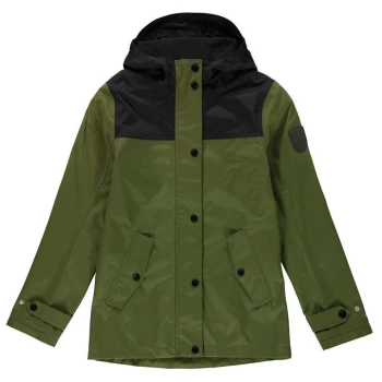 Gelert Coast Waterproof Jacket Junior - Khaki/Black