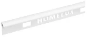 Homelux 6mm Quadrant PVC Tile Trim - Gloss White - 1.83m